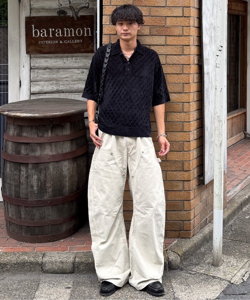SINSS(シンス)の「Compact knit HS polo shirt / コンパクトニットショートスリーブポロシャツ(シャツ/ブラウス・メンズ・ブルー/ブラック・LARGE/X-SMALL/MEDIUM/SMALL)」の19枚目の写真