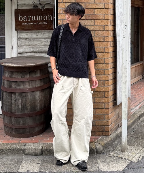 SINSS(シンス)の「Compact knit HS polo shirt / コンパクトニットショートスリーブポロシャツ(シャツ/ブラウス・メンズ・ブルー/ブラック・LARGE/X-SMALL/MEDIUM/SMALL)」の20枚目の写真
