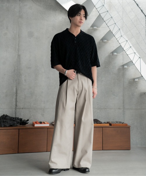 SINSS(シンス)の「Compact knit HS polo shirt / コンパクトニットショートスリーブポロシャツ(シャツ/ブラウス・メンズ・ブルー/ブラック・LARGE/X-SMALL/MEDIUM/SMALL)」の22枚目の写真