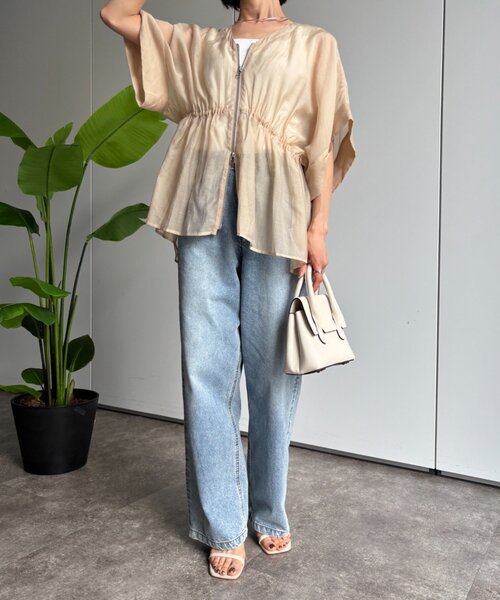 Jena espace merveilleux(ジェナ エスパスメルヴェイユ)の「冷感デニムパンツ(デニムパンツ・レディース・ブルー系その他/ネイビー・FREE)」の5枚目の写真