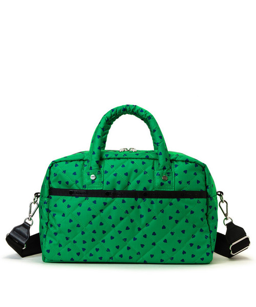 LeSportsac(レスポートサック)の「【LeSportsac×Megumi Kanzaki】SMART DAILY BOSTON ハートグミキルト(ショルダーバッグ・レディース・グリーン・FREE)」の4枚目の写真