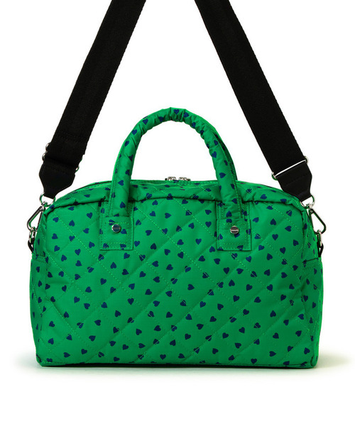 LeSportsac(レスポートサック)の「【LeSportsac×Megumi Kanzaki】SMART DAILY BOSTON ハートグミキルト(ショルダーバッグ・レディース・グリーン・FREE)」の6枚目の写真