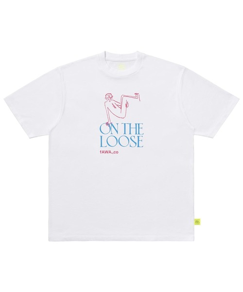 LOOSE JOINTS(ルーズジョインツ)の「ON THE LOOSE S/S TEE LS25JS012CA(Tシャツ/カットソー・メンズ・ホワイト・X-LARGE/MEDIUM/LARGE)」の1枚目の写真