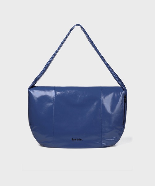 Paul Smith(ポールスミス)の「“ソフトアングル” ショルダーバッグ【463000 N290S】(ショルダーバッグ・メンズ・グレイッシュベージュ/ブルー/ブラック・FREE)」の1枚目の写真