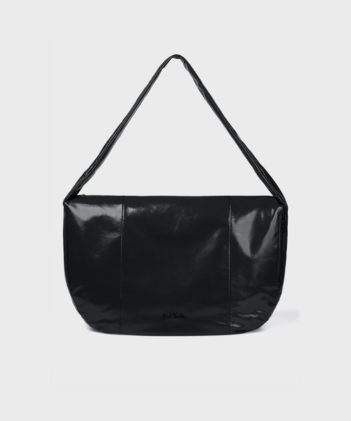 Paul Smith(ポールスミス)の「“ソフトアングル” ショルダーバッグ【463000 N290S】(ショルダーバッグ・メンズ・グレイッシュベージュ/ブルー/ブラック・FREE)」の2枚目の写真