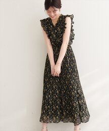 natural couture | プリーツスリーブノースリワンピース(ワンピース)