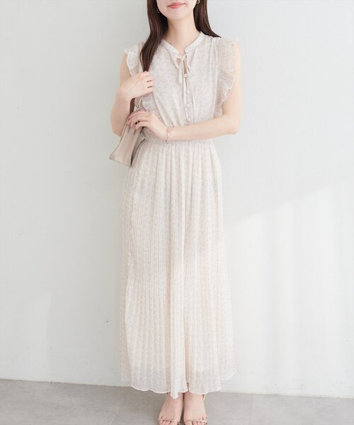 natural couture(ナチュラルクチュール)の「プリーツスリーブノースリワンピース(ワンピース・レディース・その他1/その他2/その他3/その他4・FREE)」の6枚目の写真