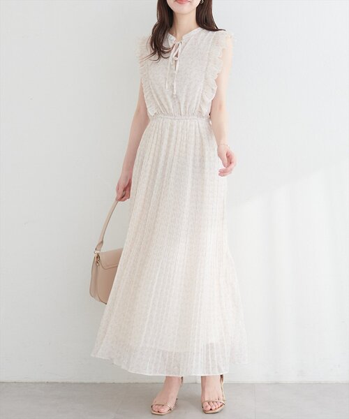 natural couture(ナチュラルクチュール)の「プリーツスリーブノースリワンピース(ワンピース・レディース・その他1/その他2/その他3/その他4・FREE)」の8枚目の写真