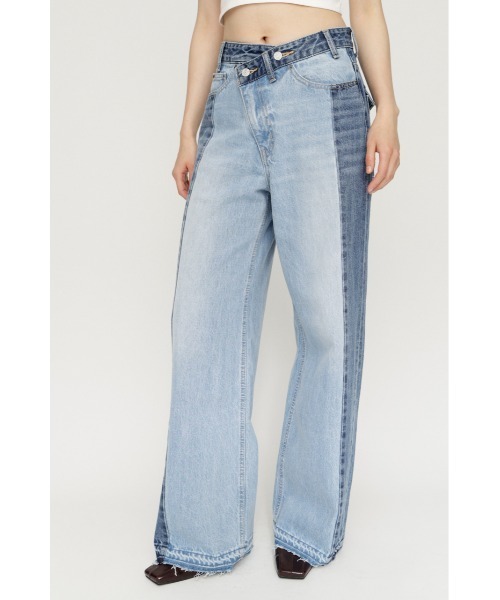SLY(スライ)の「TONAL MIX DENIM PT トーナルミックスデニムパンツ 夏服 秋服 冬服(デニムパンツ・レディース・ブラック系その他2/ブルー系その他・0/2/1)」の14枚目の写真