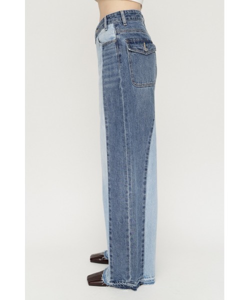 SLY(スライ)の「TONAL MIX DENIM PT トーナルミックスデニムパンツ 夏服 秋服 冬服(デニムパンツ・レディース・ブラック系その他2/ブルー系その他・0/2/1)」の16枚目の写真