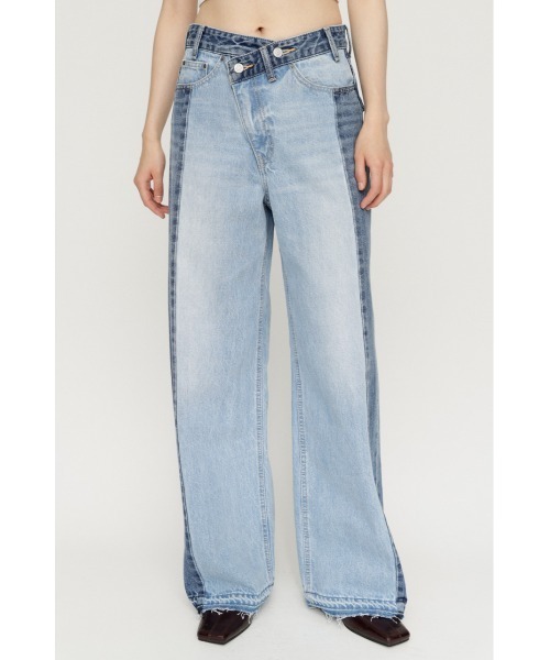SLY(スライ)の「TONAL MIX DENIM PT トーナルミックスデニムパンツ 夏服 秋服 冬服(デニムパンツ・レディース・ブラック系その他2/ブルー系その他・0/2/1)」の17枚目の写真