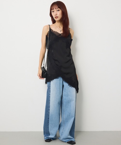 SLY(スライ)の「TONAL MIX DENIM PT トーナルミックスデニムパンツ 夏服 秋服 冬服(デニムパンツ・レディース・ブラック系その他2/ブルー系その他・0/2/1)」の22枚目の写真