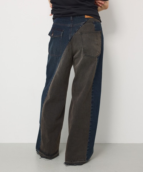 SLY(スライ)の「TONAL MIX DENIM PT トーナルミックスデニムパンツ 夏服 秋服 冬服(デニムパンツ・レディース・ブラック系その他2/ブルー系その他・0/2/1)」の21枚目の写真