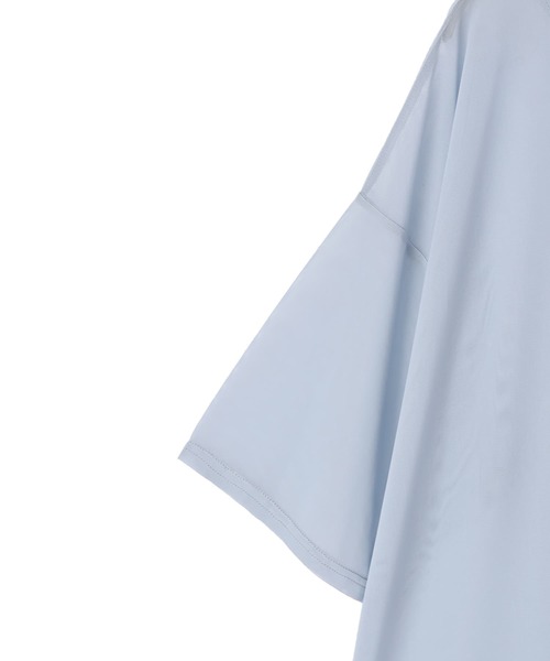 STYLE DELI(スタイルデリ)の「【BLK001】シアー半袖プルオーバー(Tシャツ/カットソー・レディース・ブラック/ブルー/イエロー・FREE)」の10枚目の写真