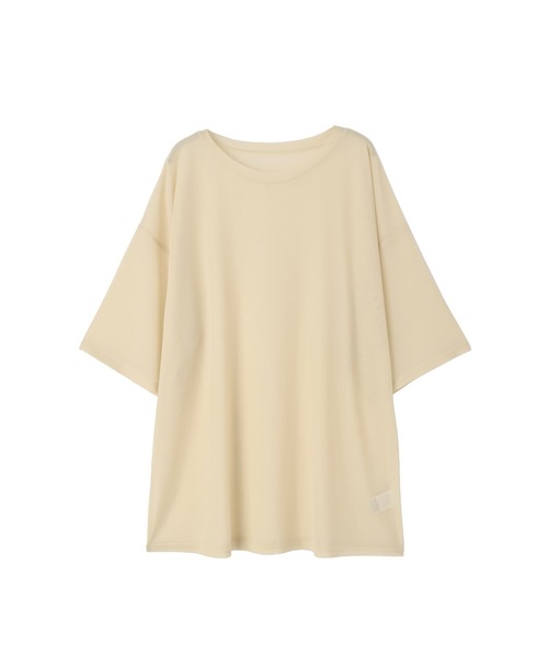 STYLE DELI(スタイルデリ)の「【BLK001】シアー半袖プルオーバー(Tシャツ/カットソー・レディース・ブラック/ブルー/イエロー・FREE)」の15枚目の写真