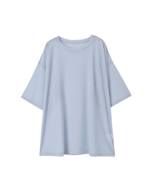 STYLE DELI(スタイルデリ)の「【BLK001】シアー半袖プルオーバー(Tシャツ/カットソー・レディース・ブラック/ブルー/イエロー・FREE)」の9枚目の写真