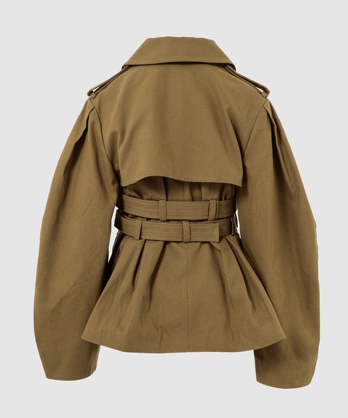 GANNI（ガニー）の「Workwear Canvas Short Peplum Jacket（その他アウター・レディース・その他1・38）」の3枚目の写真