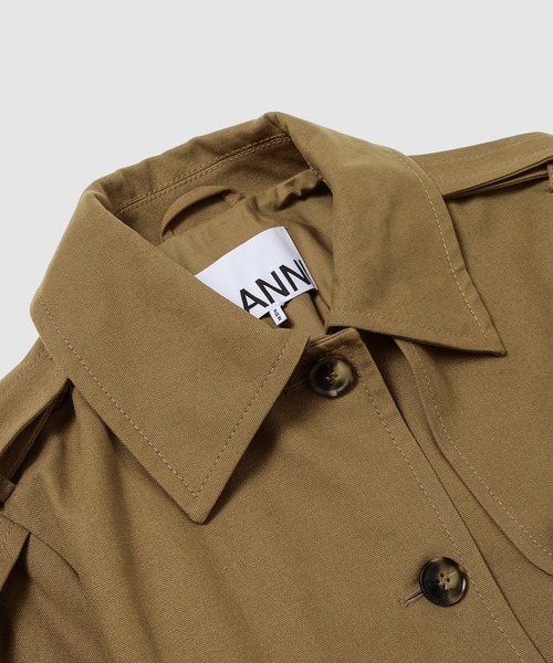 GANNI（ガニー）の「Workwear Canvas Short Peplum Jacket（その他アウター・レディース・その他1・38）」の4枚目の写真