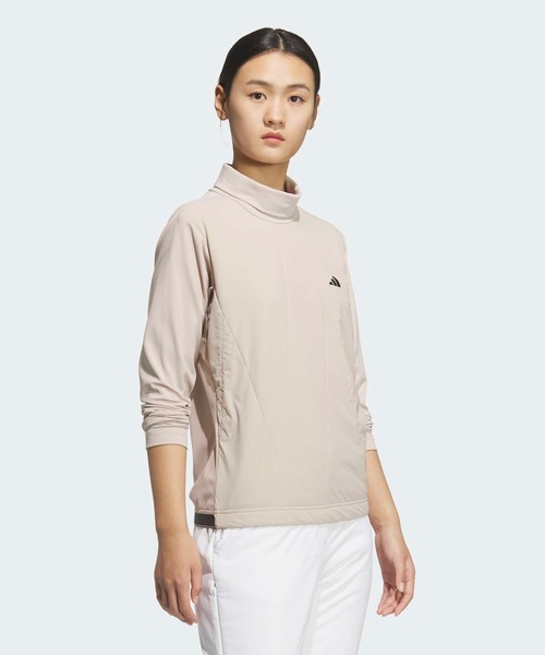 adidas（アディダス）の「女性用フロストガード モックネックシャツ長袖 / ロンT 【adidas Golf/アディダスゴルフ】（Tシャツ/カットソー・レディース・ブラウン・MEDIUM/LARGE/SMALL/X-LARGE）」の5枚目の写真