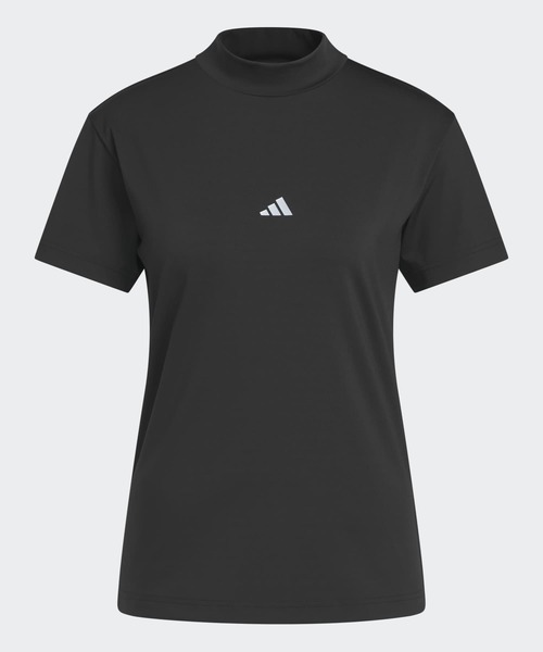 adidas(アディダス)の「コードカオス モックネック 半袖シャツ【adidas Golf/アディダスゴルフ】(Tシャツ/カットソー・レディース・ブラック・SMALL/MEDIUM/LARGE/X-LARGE/XX-LARGE/X-SMALL)」の1枚目の写真