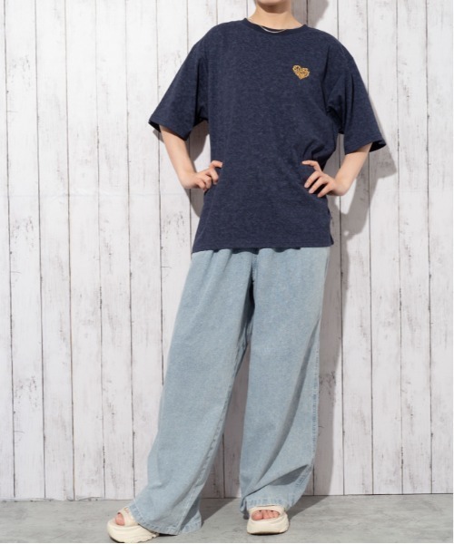 GORGE(ゴージ)の「《ウエストゴム・ドロスト仕様》イージーデニムワイドパンツ/カジュアル×ストリート/オールシーズン/全3色(その他パンツ・レディース・その他1/サックスブルー/チャコール・F)」の4枚目の写真