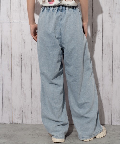 GORGE(ゴージ)の「《ウエストゴム・ドロスト仕様》イージーデニムワイドパンツ/カジュアル×ストリート/オールシーズン/全3色(その他パンツ・レディース・その他1/サックスブルー/チャコール・F)」の8枚目の写真