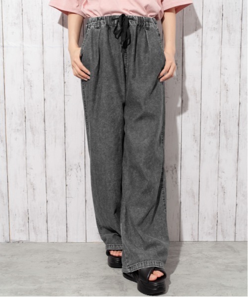 GORGE(ゴージ)の「《ウエストゴム・ドロスト仕様》イージーデニムワイドパンツ/カジュアル×ストリート/オールシーズン/全3色(その他パンツ・レディース・その他1/サックスブルー/チャコール・F)」の16枚目の写真