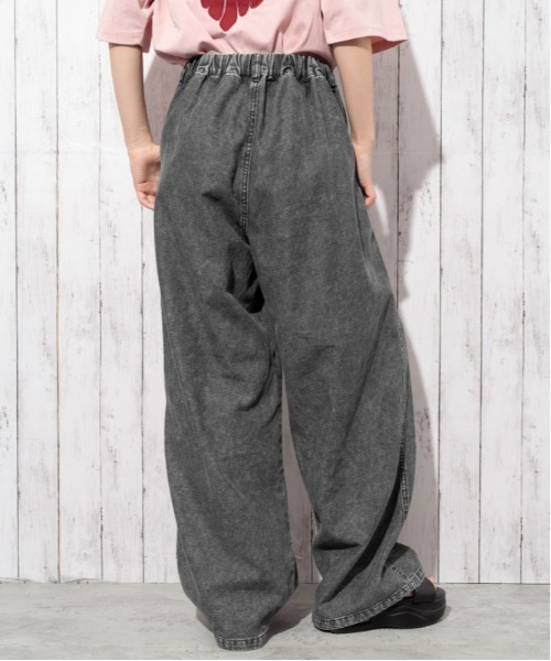 GORGE(ゴージ)の「《ウエストゴム・ドロスト仕様》イージーデニムワイドパンツ/カジュアル×ストリート/オールシーズン/全3色(その他パンツ・レディース・その他1/サックスブルー/チャコール・F)」の19枚目の写真