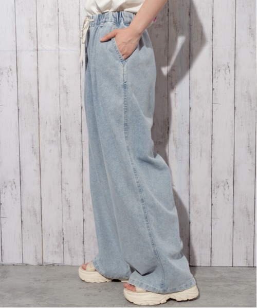 GORGE(ゴージ)の「《ウエストゴム・ドロスト仕様》イージーデニムワイドパンツ/カジュアル×ストリート/オールシーズン/全3色(その他パンツ・レディース・その他1/サックスブルー/チャコール・F)」の20枚目の写真