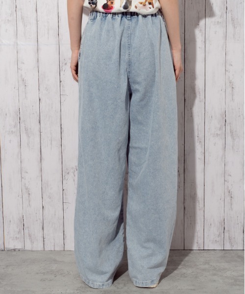GORGE(ゴージ)の「《ウエストゴム・ドロスト仕様》イージーデニムワイドパンツ/カジュアル×ストリート/オールシーズン/全3色(その他パンツ・レディース・その他1/サックスブルー/チャコール・F)」の21枚目の写真