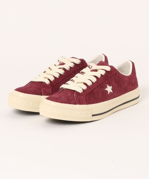 CONVERSE(コンバース)の「CONVERSE コンバース ONE STAR AGED SUEDE AG ワンスター エイジド スエード AG 33703201 BURGUNDY(スニーカー・メンズ・レッド・10h/9h/9/8h/8/7h/7/6h/5h/5/4h)」の1枚目の写真