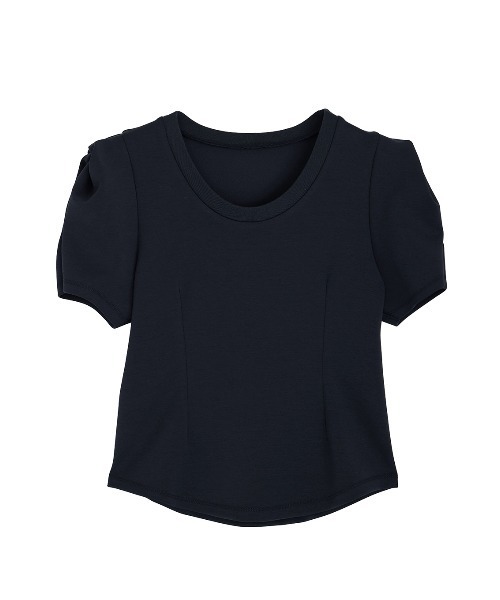 Ameri（アメリ）の「DEFORMATION SHOULDER CUT TOP（Tシャツ/カットソー・レディース・アイボリー/ライトブルー/ネイビー・FREE）」の16枚目の写真