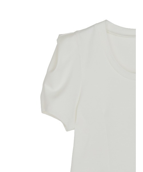 Ameri（アメリ）の「DEFORMATION SHOULDER CUT TOP（Tシャツ/カットソー・レディース・アイボリー/ライトブルー/ネイビー・FREE）」の18枚目の写真