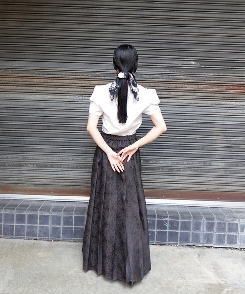 Ameri（アメリ）の「DEFORMATION SHOULDER CUT TOP（Tシャツ/カットソー・レディース・アイボリー/ライトブルー/ネイビー・FREE）」の6枚目の写真