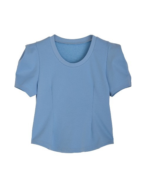Ameri（アメリ）の「DEFORMATION SHOULDER CUT TOP（Tシャツ/カットソー・レディース・アイボリー/ライトブルー/ネイビー・FREE）」の15枚目の写真