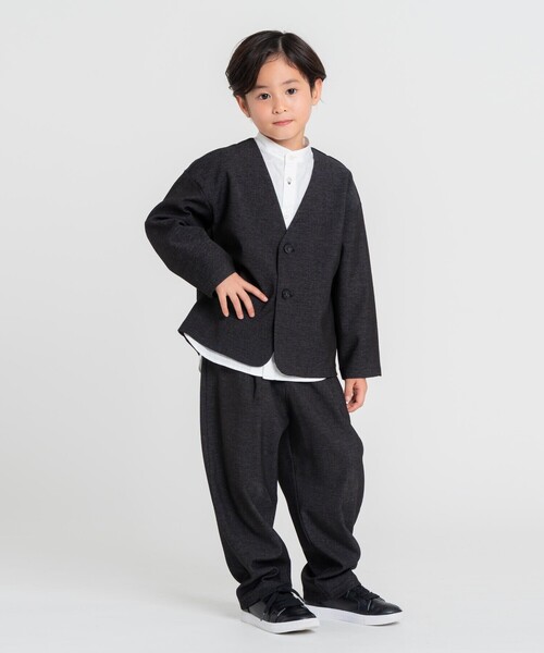 COMME CA ISM(コムサイズム)の「【オンライン限定】ノーカラーセットアップスーツ(スーツセット・キッズ・ネイビー/ブラック・110cm/140cm/150cm/130cm/120cm/160cm)」の12枚目の写真
