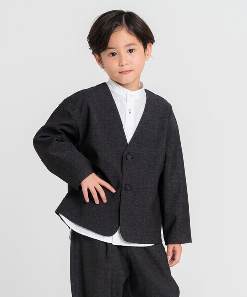 COMME CA ISM(コムサイズム)の「【オンライン限定】ノーカラーセットアップスーツ(スーツセット・キッズ・ネイビー/ブラック・110cm/140cm/150cm/130cm/120cm/160cm)」の14枚目の写真