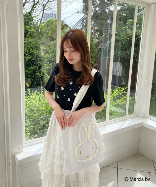 MIIA(ミーア)の「miffy パールダイカットトートバッグ(トートバッグ・レディース・オフホワイト・FREE)」の11枚目の写真