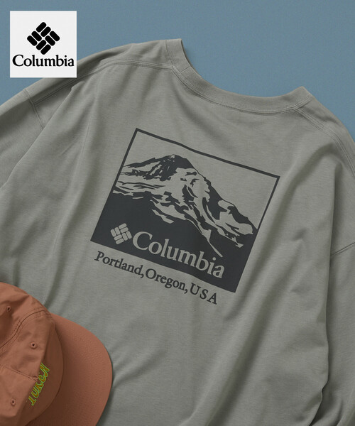 Columbia(コロンビア)の「限定展開 Columbia×FREAK'S STORE 別注 インペリアルパーク バックプリント ロングスリーブTシャツ(Tシャツ/カットソー・メンズ・ブルー系その他/ライトグレー/オフホワイト/その他/ネイビー/ベージュ系その他/グレー/チャコールグレー/ダークグレー/ブラック/ホワイト/ベージュ・SMALL/MEDIUM/LARGE/X-LARGE)」の9枚目の写真