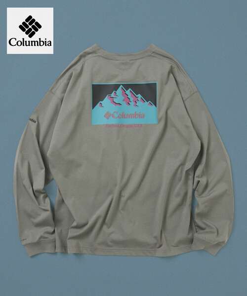 Columbia(コロンビア)の「限定展開 Columbia×FREAK'S STORE 別注 インペリアルパーク バックプリント ロングスリーブTシャツ(Tシャツ/カットソー・メンズ・ブルー系その他/ライトグレー/オフホワイト/その他/ネイビー/ベージュ系その他/グレー/チャコールグレー/ダークグレー/ブラック/ホワイト/ベージュ・SMALL/MEDIUM/LARGE/X-LARGE)」の10枚目の写真