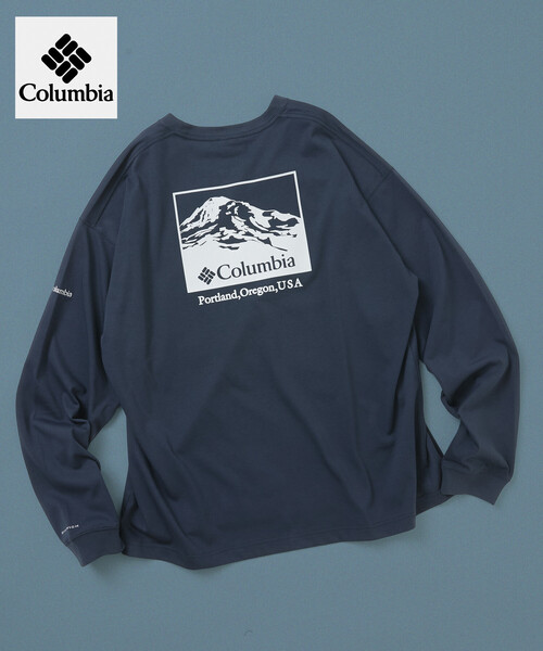 Columbia(コロンビア)の「限定展開 Columbia×FREAK'S STORE 別注 インペリアルパーク バックプリント ロングスリーブTシャツ(Tシャツ/カットソー・メンズ・ブルー系その他/ライトグレー/オフホワイト/その他/ネイビー/ベージュ系その他/グレー/チャコールグレー/ダークグレー/ブラック/ホワイト/ベージュ・SMALL/MEDIUM/LARGE/X-LARGE)」の1枚目の写真