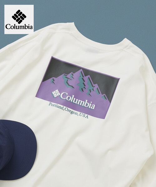 Columbia(コロンビア)の「限定展開 Columbia×FREAK'S STORE 別注 インペリアルパーク バックプリント ロングスリーブTシャツ(Tシャツ/カットソー・メンズ・ブルー系その他/ライトグレー/オフホワイト/その他/ネイビー/ベージュ系その他/グレー/チャコールグレー/ダークグレー/ブラック/ホワイト/ベージュ・SMALL/MEDIUM/LARGE/X-LARGE)」の3枚目の写真