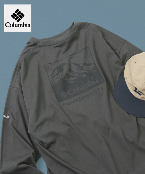 Columbia(コロンビア)の「限定展開 Columbia×FREAK'S STORE 別注 インペリアルパーク バックプリント ロングスリーブTシャツ(Tシャツ/カットソー・メンズ・ブルー系その他/ライトグレー/オフホワイト/その他/ネイビー/ベージュ系その他/グレー/チャコールグレー/ダークグレー/ブラック/ホワイト/ベージュ・SMALL/MEDIUM/LARGE/X-LARGE)」の6枚目の写真