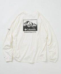 限定展開 Columbia/コロンビア ×FREAK'S STORE 別注 インペリアルパーク バックプリント ロングスリーブTシャツ