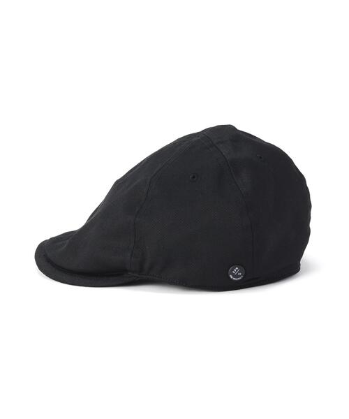 CPH（シーピーエイチ）の「CPH/シーピーエイチ/441TC TWILL HUNTING / BLACK（ハンチング/ベレー帽・メンズ・ブラック・F）」の3枚目の写真
