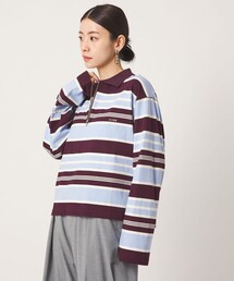 ＜CITEN＞ワイドボーダーポロシャツ