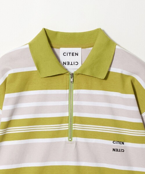 CITEN(シテン)の「<CITEN>ワイドボーダーポロシャツ(ポロシャツ・レディース・ライム/ダークブラウン・FREE)」の17枚目の写真