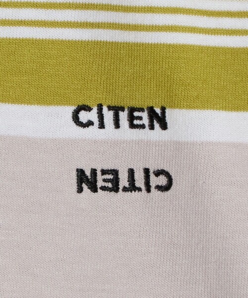 CITEN(シテン)の「<CITEN>ワイドボーダーポロシャツ(ポロシャツ・レディース・ライム/ダークブラウン・FREE)」の18枚目の写真