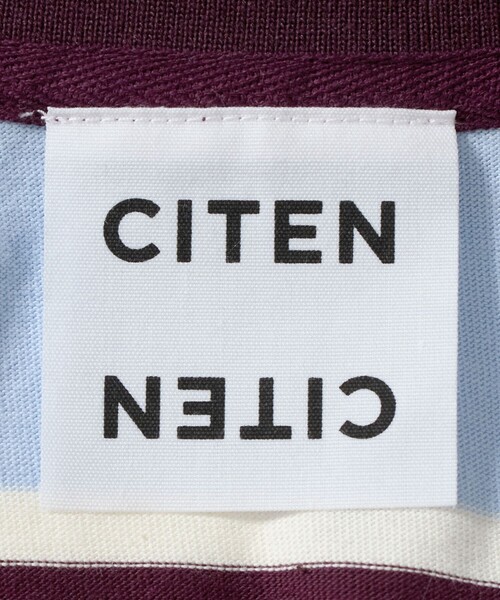 CITEN(シテン)の「<CITEN>ワイドボーダーポロシャツ(ポロシャツ・レディース・ライム/ダークブラウン・FREE)」の20枚目の写真