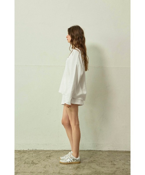 ALEXIA STAM(アリシアスタン)の「Waffle Shorts /ワッフルショートパンツ(その他パンツ・レディース・ホワイト/チャコールグレー/グレー・M/S)」の11枚目の写真